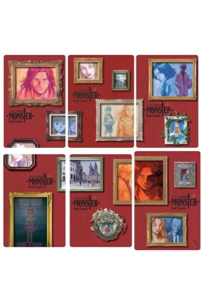 Marmara Çizgi Yayınları Monster 1-2-3-4-5-6 manga seti (6 kitap)