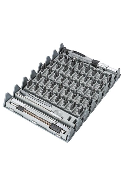 Genel Markalar KS-840116 126 Parça Silindir Saklama Kutulu Hassas Taşınabilir Mini Tornavida Seti