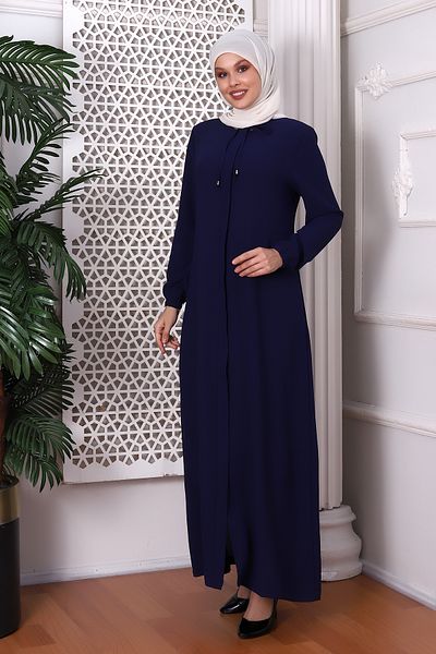 derin store Απλό Indigo Halter Lace Up Ferace 9229-22