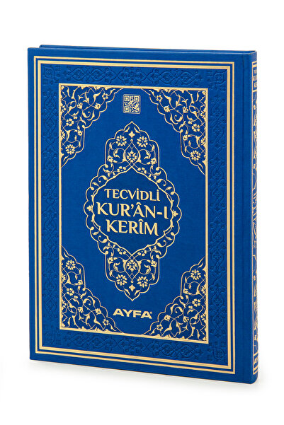 Ayfa Basın Yayın Tecvidli Kuranı Kerim - Termo Deri - Cami Boy - Lacivert Ren...