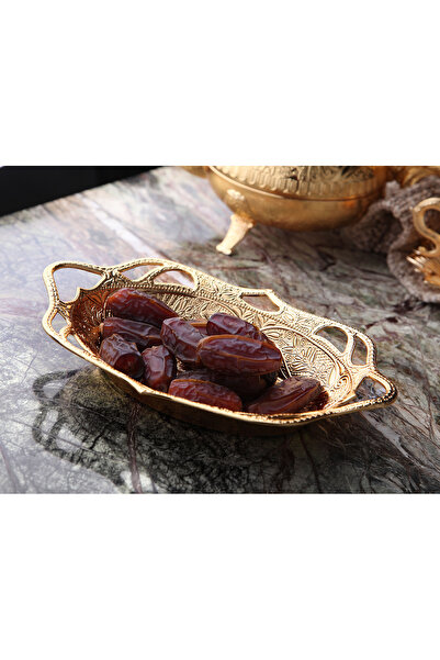 ihvan online Oval Hurmalık, Şekerlik, Lokumluk Tas Altın