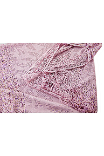 İhvan Special Cylinder Boxed Set for Mother's Day - Pearl Prayer Beads - Tulle Shawl - Pink Color