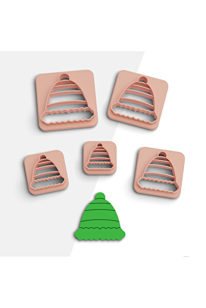 brocutters قالب سيراميك 5 مقاسات - بيريه بوليمر وأقراط وكوكيز - رقم: 474