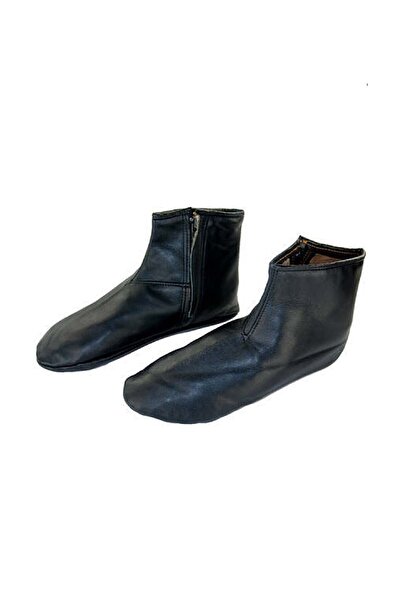 tevhid seda Мрежести чорапи с подплата от овча кожа и цип, черни