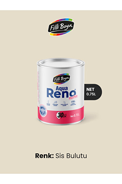 Filli Boya Aqua Reno Mutfak 0.75 Lt Sis Bulutu