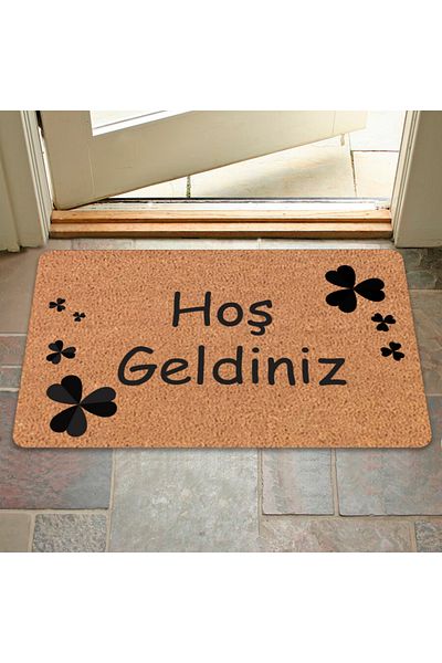 M&H Quality Modern Digital Printed - Welcome Written Non-Slip Base Mat