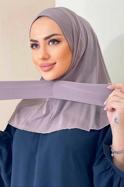 Organic Scarfs Hijabchi Women Hijab Mink Snap Neck Collar Hijap Bonnet Μοντέλο κασκόλ σάλι