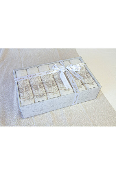 ihvan online Розкішний набір - 100% бавовняний набір з 6 рушників з каймою для весілля та весільного приданого