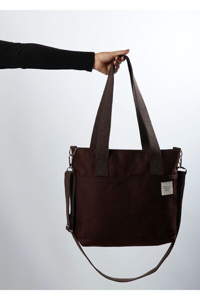 VAGO COLLECTION Canvas Bag College Model Zippered