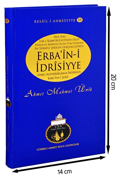 Genel Markalar Cübbeli Ahmet Hoca Erbaini Idrisiyye Kitabı-1158