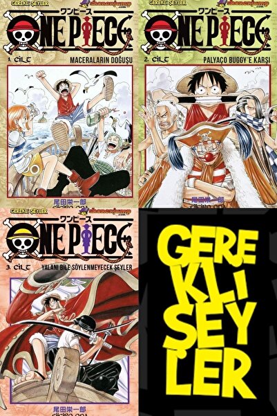 Gerekli Şeyler Yayıncılık One Piece 1-2-3 Manga Seti