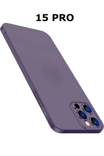 HyperAge iPhone 15 Pro Kılıf Ultra Ince Mat Yüzeyli Elden Kaymaz Kamera Korum...