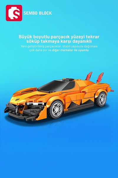 Sembo Block مكعبات بناء Apollo Evo 289 قطعة - متوافقة مع Lego ( 714004 )