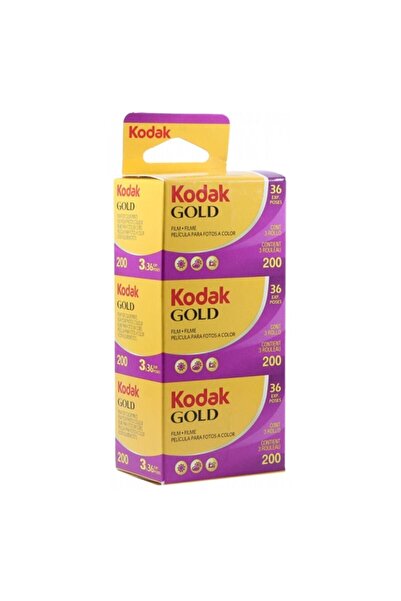 Kodak Gold 200 Asa 135/36 Toplam 3 Adet 12 /2025 Tarihli