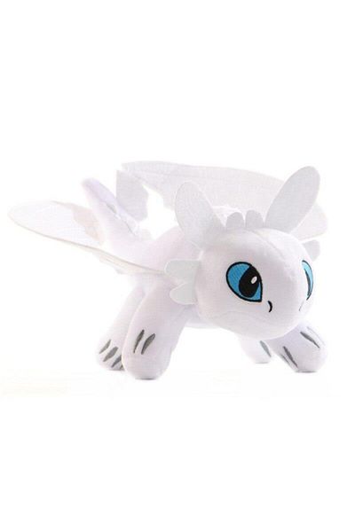 Schulzz How to Train Your Dragon the Night's Fury Dragon Black and White 25 cm Plush