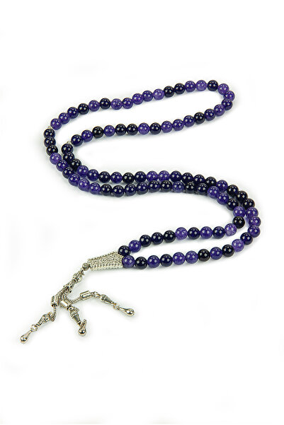 ihvan online 99-гранний фіолетовий аметист, натуральний камінь, чотки