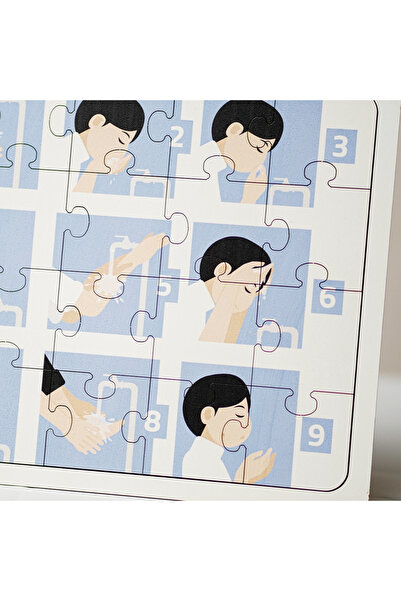 ihvan online İslamı Öğreniyorum - Abdest Öğreten Yapboz - Ahşap Puzzle - Erkek Çocuk Yapboz - 3 Yaş ve Üzeri Eğit
