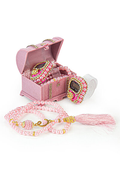 ihvan online Sandıklı Kutuda İnci Tesbih ve Zikirmatik Seti Mevlüt Hediyesi P...