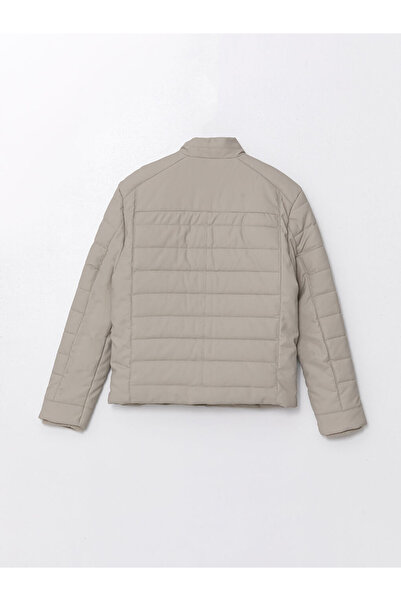 LC Waikiki Lcw Stand Collar Boy's Leather Look Coat