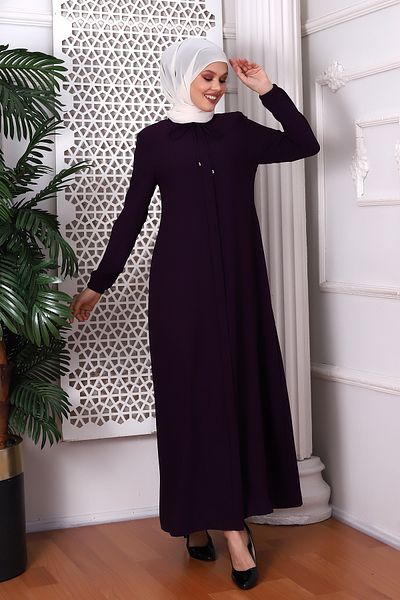 derin store Απλό δαμάσκηνο με κορδόνι με λαιμόκοψη Ferace 9229-22