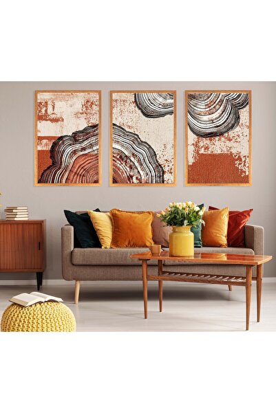 bestablo 3 piese model de rădăcină, pictură din lemn cu rama, decor pentru ca...