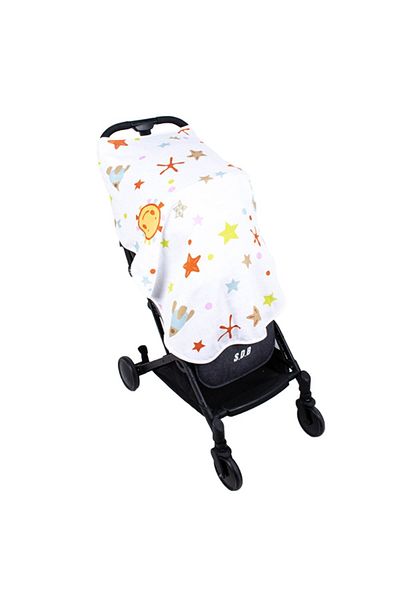 Sevi Bebe Multifunctional Organic Muslin Blanket Art488 Space Pattern