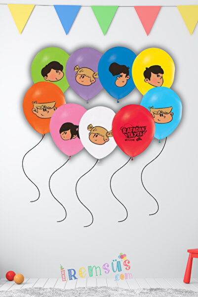 mypartyready Lisanlı Rafadan Tayfa Baskılı Karışık Renk Balon Balon 10 Adet R...