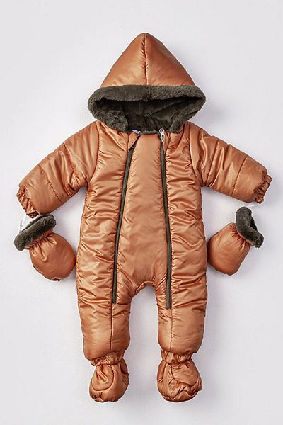 PODIUM GYM Special Series Does Not Leave Stains and Traces Rain and Cold Proof Wool 100% cotton Gilded Hooded Cosmonaut Jumpsuit