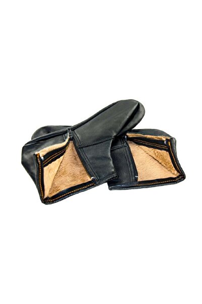 tevhid seda Мрежести чорапи с подплата от овча кожа и цип, черни