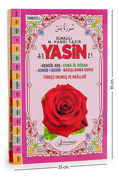 Fetih Yayınları 41 Yasin Kitabı - Cami Boy - 160 Sayfa - Elmalılı M. Hamdi Ya...