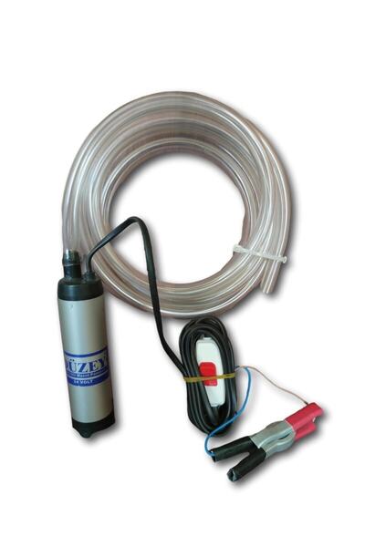 DÜZEY POMPA Düzey 24 VOLT MİNİ(KÜÇÜK) DALGIÇ MAZOT AKTARMA(SIVI TRANSFER) POMPASI+3METRE HORTUM SETİ(SU,SÜT,YAĞ)