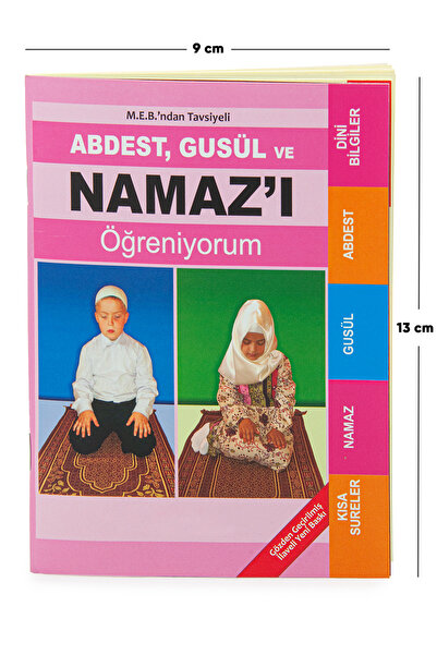 ihvan online Abdest, Gusül ve Namazı Öğreniyorum Kitabı - Cep Boy - Pembe - M...