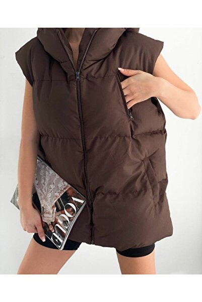 Noa Noa Hooded Oversize Boyfriend Puffer Vest