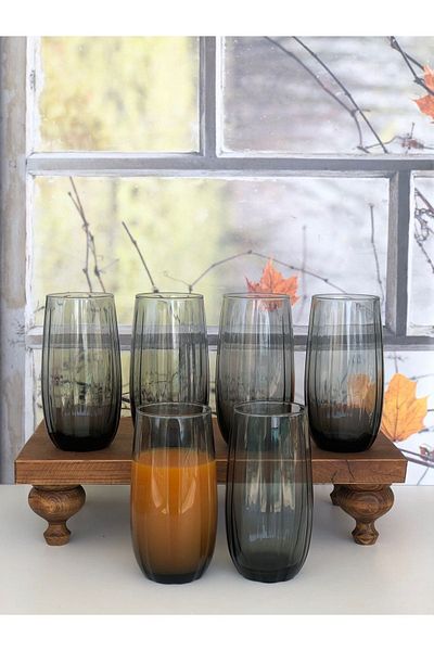Paşabahçe Set of 6 420415 Smoked Glasses
