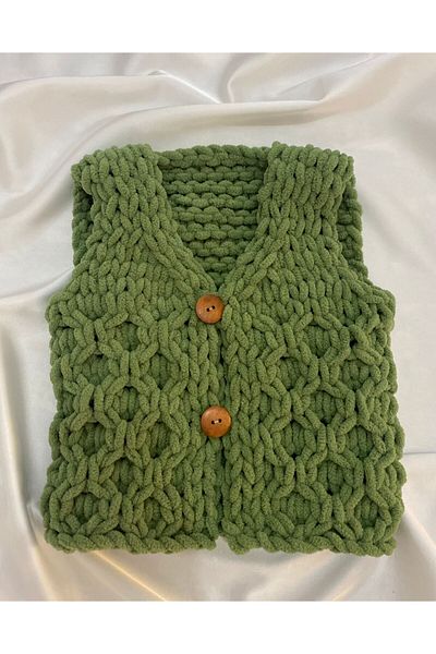 ÖRGÜCÜ DESİGN Puffy Vest for Baby