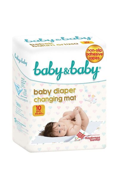 Baby&Baby Baby Care Cover 60x60cm Diaper 10 Pieces