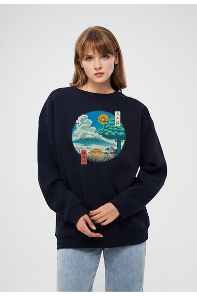 Moda Işık Унисекс суитшърт с качулка и кръгло деколте - 100% памук