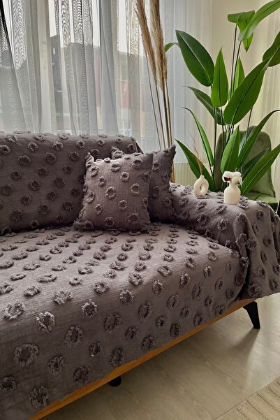 best house decor 180x300 komple kapatan koltuk örtüsü füme renk