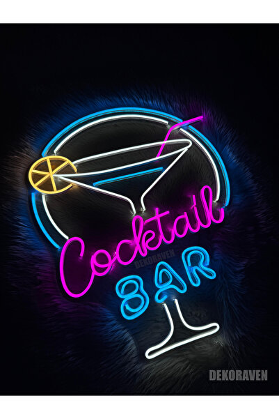 dekoraven Cocktail Bar Neon Tabela Dekoratif Aydınlatma