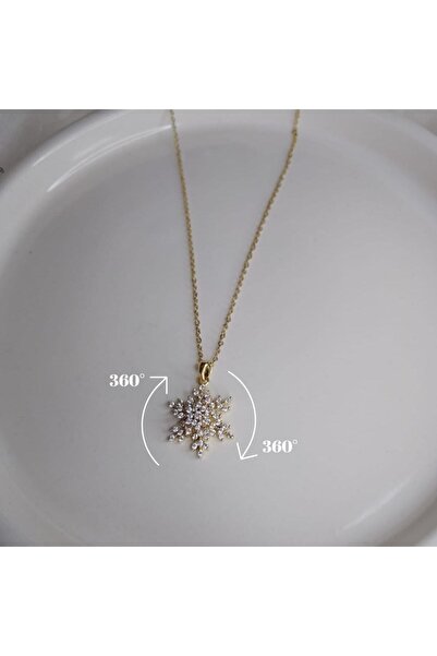 TAGODİ Dönen Kar Tanesi Sembolü 316l Çelik Stres Kolye