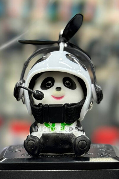 Motosiklet Bisiklet Aksesuar Gidona Takılan Ve Yapışabilen Panda Süs