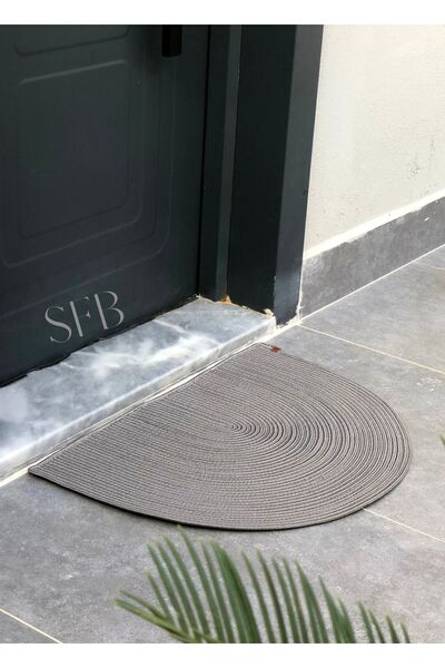 SFB Home Textile Hasır, Jüt, Pamuklu, Kapı Önü Paspası, Bohem Tarzı Paspas, Yıkanabilir Paspas, Jüt Paspas