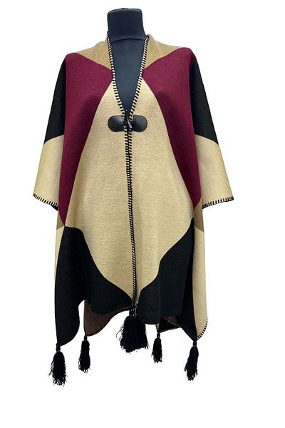mim eşarp Akmoda Thick Winter Knitwear Long Poncho
