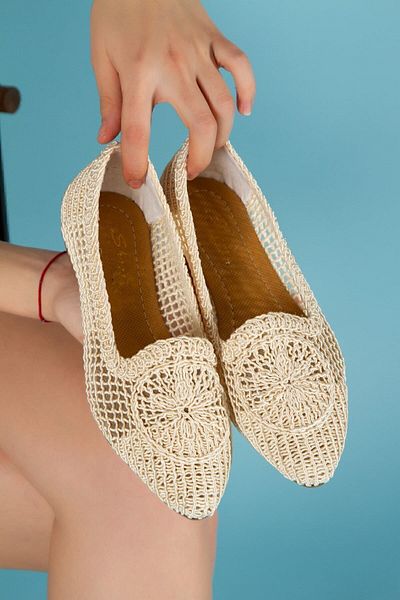 bakka shoes Ψάθινες μπαλαρίνες