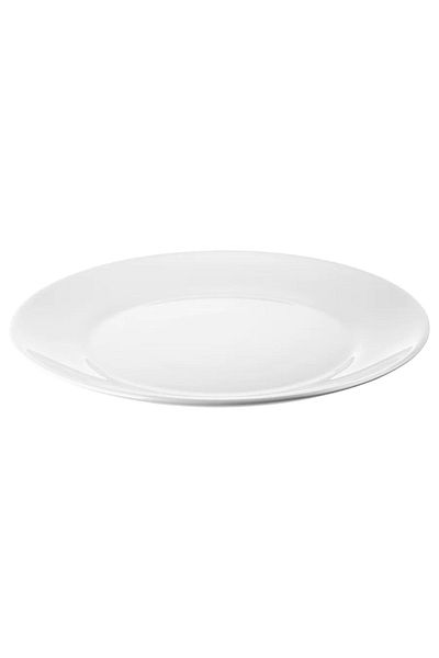 IKEA Oftast 25 Cm White Plate Dinner Plate Special Hardened Tempered Glass