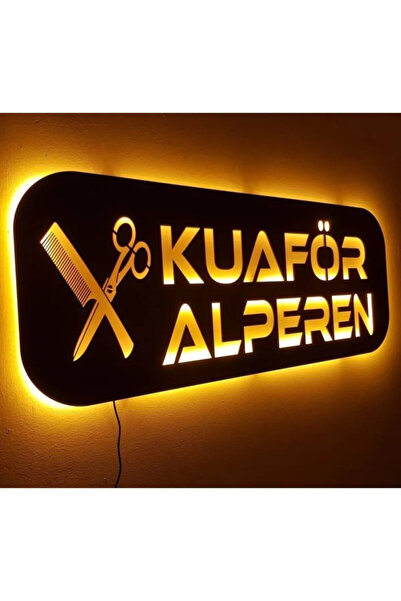 Genel Markalar Işletmelere Özel Olarak Tasarlanabilen Led Işıklı Ahşap Tablo