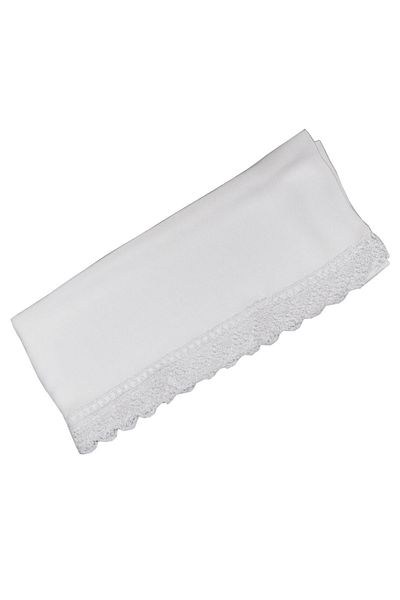 mim eşarp Enba Chiffon Prayer and Mawlid Cover - Needle Embroidered Shawl, 60x150 cm
