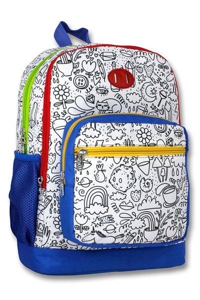 ÜMİT ÇANTA Ümit Bag Paintable School Bag and Lunch Bag Set