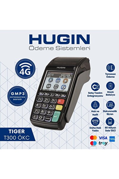 HUGIN Tiger T300 4g Bağlantılı Yeni Nesil Yazar Kasa Pos Cihazı