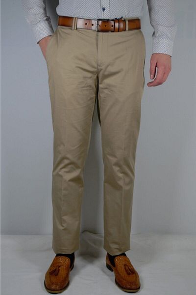 Bomonti Ανδρικό Παντελόνι Duz Cotton Oversize Beige